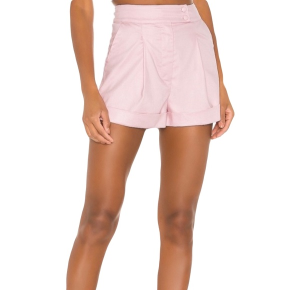 REVOLVE x Camila Coelho Pedrina Shorts In Pink Lemonade - Picture 4 of 9
